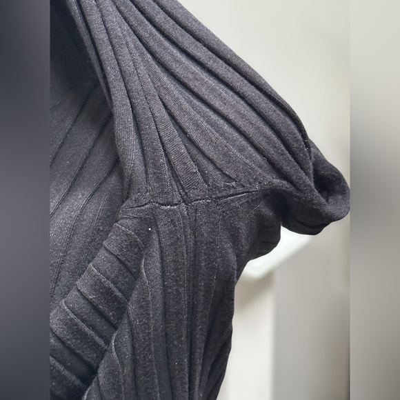 Vintage Y2K Belldini Black Ribbed Rhinestone Long Sleeve Zip Sweater Women’s XL - Picture 9 of 16